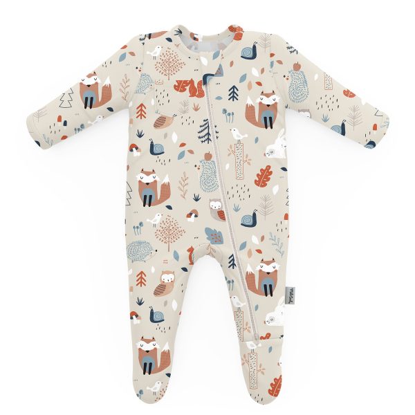 COZY WOODLAND FOOTED JAMMIES Hot on Sale