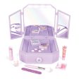 Deluxe Light Up Mirrored Vanity & Cosmetic Set Cheap