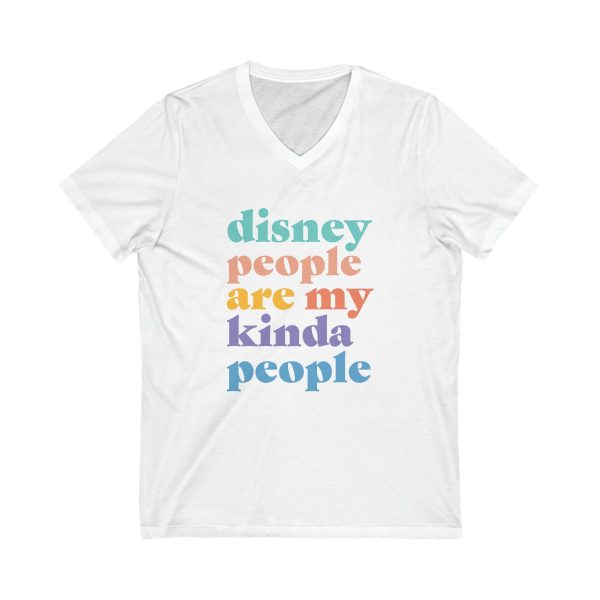 Disney People Are My Kinda People -  Unisex Short Sleeve V-Neck Tee Online Sale