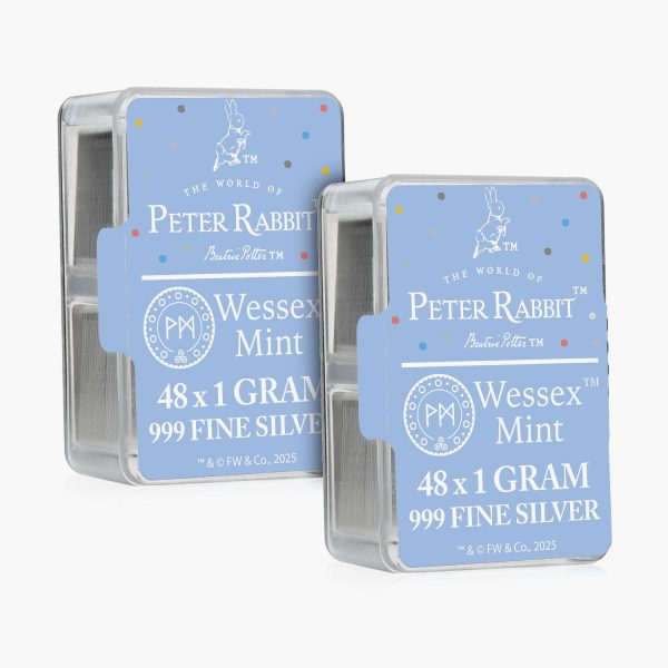 Silver Savers - Beatrix Potter 96 Solid Silver Bars Box Set For Discount