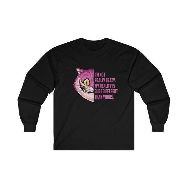 Cheshire Cat Quote Long Sleeve Shirt | Adult Unisex For Cheap