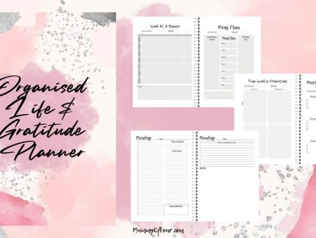 The Organised Life & Gratitude Planner - 2 Page A Day Planner - A5 Spiral Bound Edition Supply