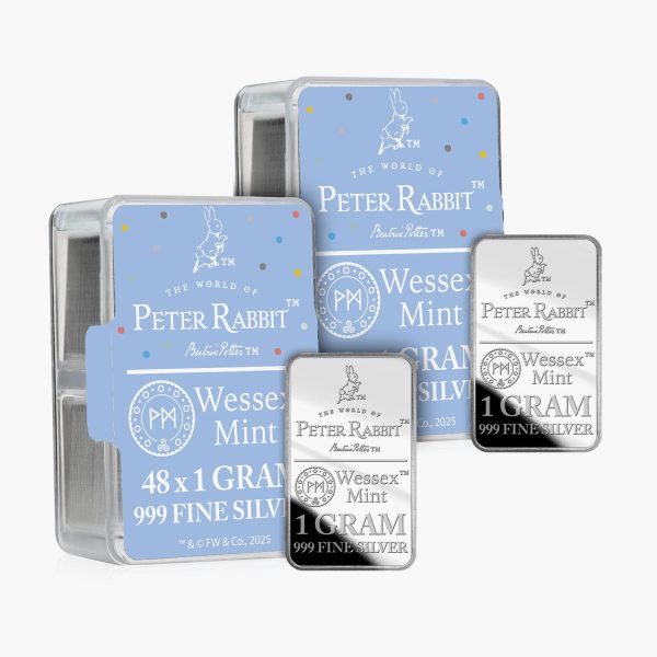 Silver Savers - Beatrix Potter 96 Solid Silver Bars Box Set For Discount