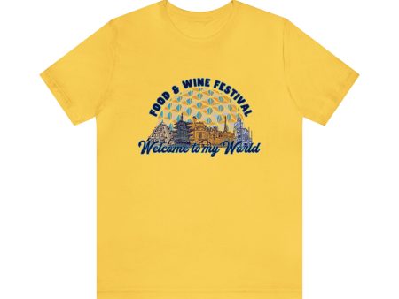 Welcome to my World EPCOT Food & Wine Festival - Adult Unisex For Discount