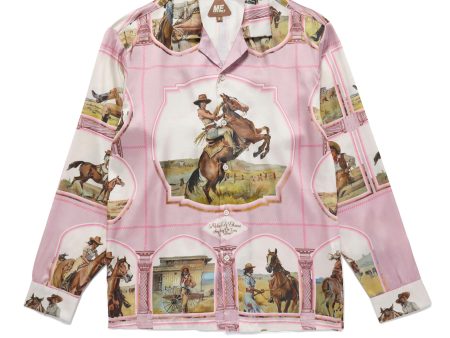 Silky Cowgirl Button Up - Mauve For Cheap