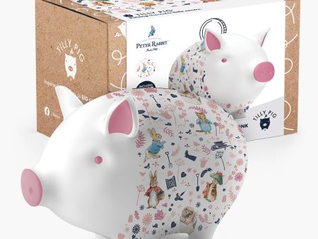 Peter Rabbit and Friends Pink Piggy Bank Fashion