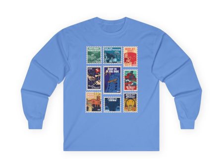 Hollywood Studios Vintage Stamps - Long Sleeve Tee For Sale