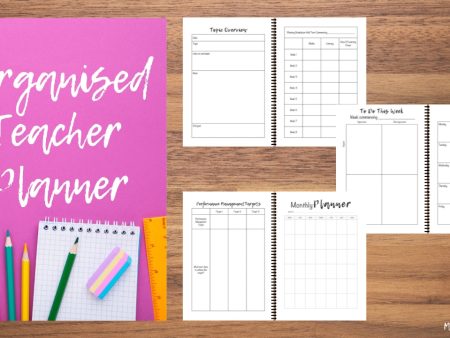 The Organised Teacher Planner - Hot Pink Spiral Bound Edition For Sale