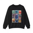 Hollywood Studios Vintage Stamps - Adult Crewneck Sweatshirt on Sale