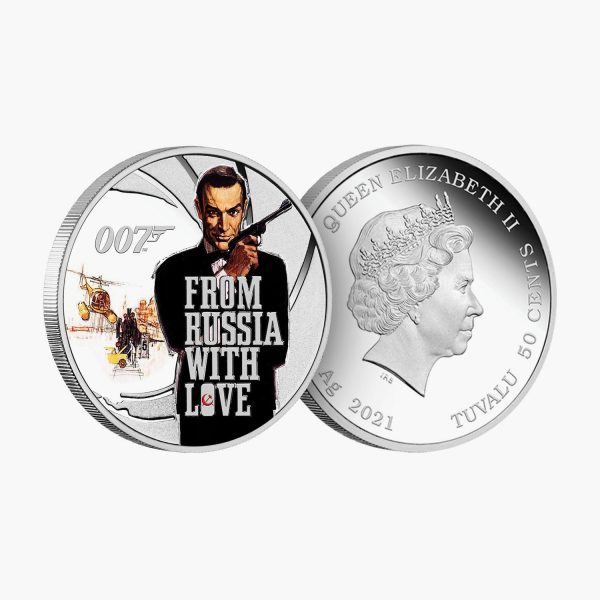 James Bond - From Russia With Love Solid Silver Movie Coin For Cheap