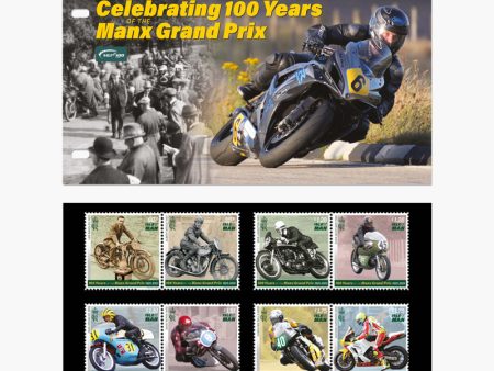 100th Anniversary of the Isle of Man Moto Grand Prix Stamps on Sale