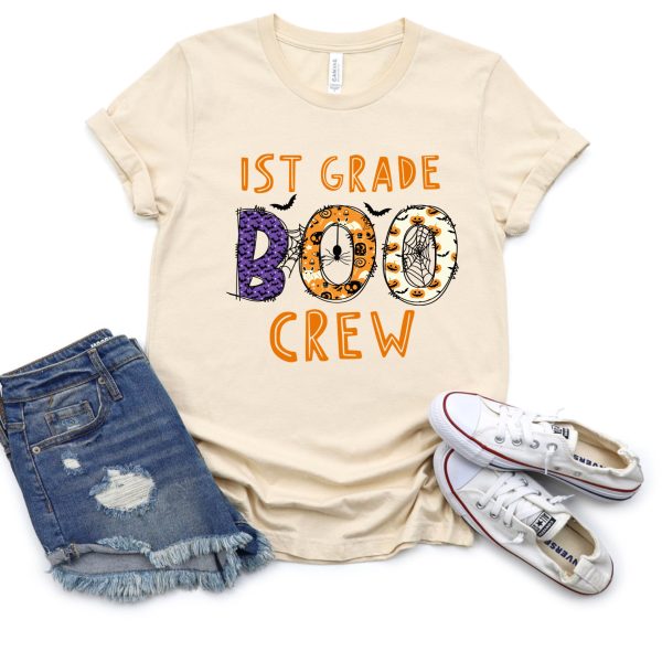 1st Grade Boo Crew Halloween Tee Online Hot Sale