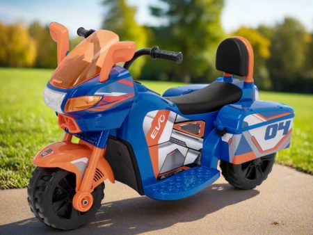 EVO 6v Kids Electric Ride-On Zoom Sports Bike - Blue For Cheap