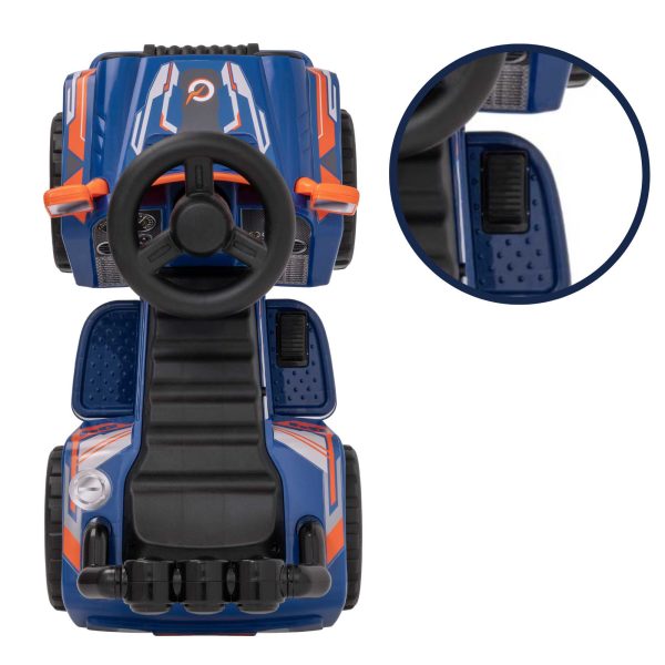 Evo 6V Kids Electric Ride On Blue Zoom 4X4 Truck Fashion