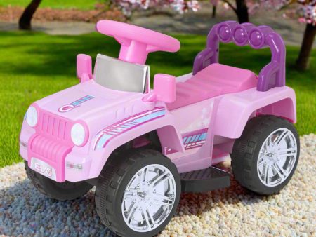 Evo 6V Kids Electric Ride On Pink Shimmer 4X4 Truck For Sale