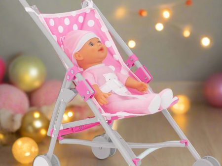 Dolly Tots Dolls Stroller - Includes Doll Online Hot Sale