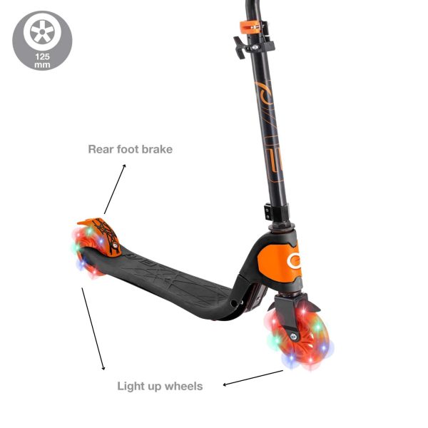 EVO Light Speed Scooter - Orange & Black Sale