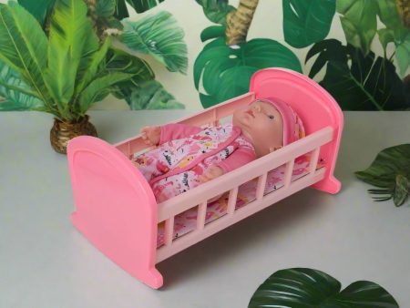 BabyBoo Lullaby Dolls Cot - Doll Included Sale