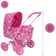 Baby Chic Junior Sweetie Dolls Pram with Unicorn Pattern Online now