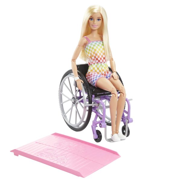 Barbie Doll With Wheelchair And Ramp - Blonde For Cheap