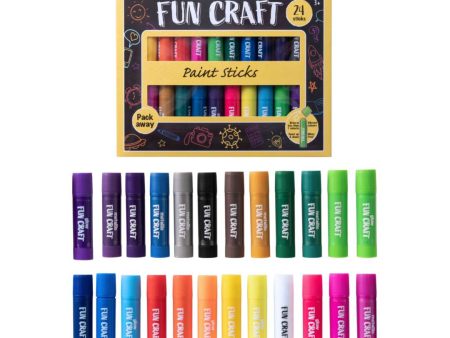 Fun Craft Tempera Paint Sticks - 24 Paint Sticks Discount