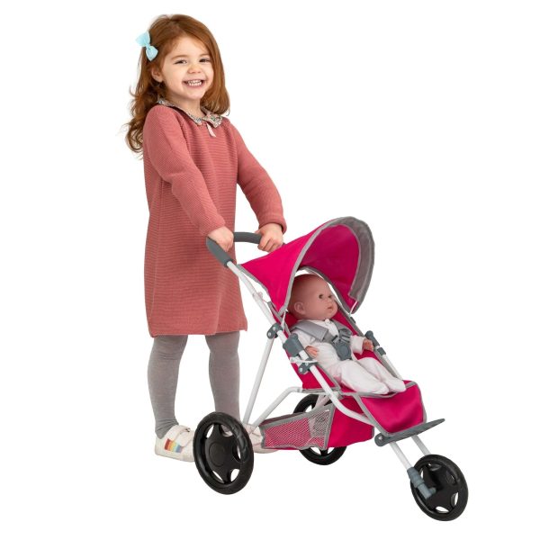 Chicco Pink 3 Wheeled Dolls Running Buggy Online