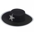 Childrens Fancy Dress Cowboy Hat - Black Supply