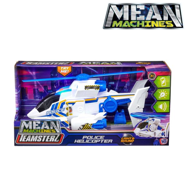 Teamsterz Mean Machine Lights & Sounds Police Rescue Helicopter Online Hot Sale