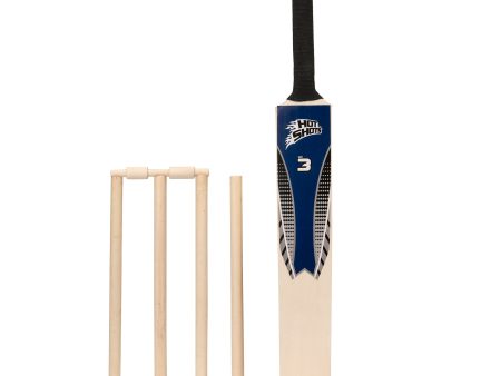 Wooden Size 3 Junior Cricket Bat Set For Sale