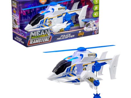 Teamsterz Mean Machine Lights & Sounds Police Rescue Helicopter Online Hot Sale