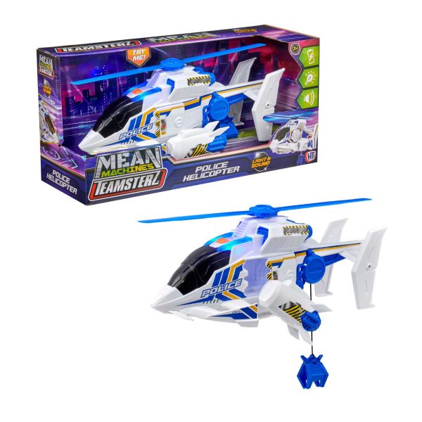 Teamsterz Mean Machine Lights & Sounds Police Rescue Helicopter Online Hot Sale