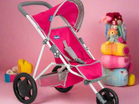 Chicco Pink 3 Wheeled Dolls Running Buggy Online