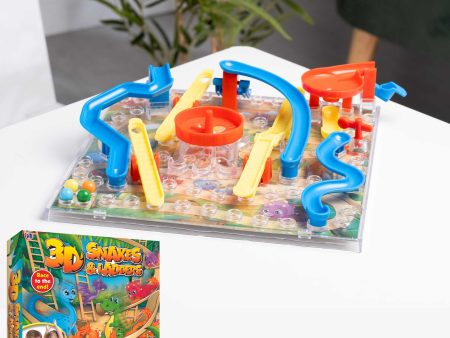 3D Snakes and Ladders Board Game - Dinosaur Edition For Discount