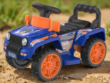 Evo 6V Kids Electric Ride On Blue Zoom 4X4 Truck Fashion