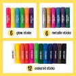 Fun Craft Tempera Paint Sticks - 24 Paint Sticks Discount