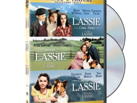 LASSIE COME HOME   SON OF  LASSIE   COURAGE OF LASSIE (TRIPLE FEATURE)    LA FIDLE LASSIE   LE FILS DE LASSIE   LE COURAGE DE LASSIE (PROGRAMME TRIPLE) (BILINGUAL) on Sale